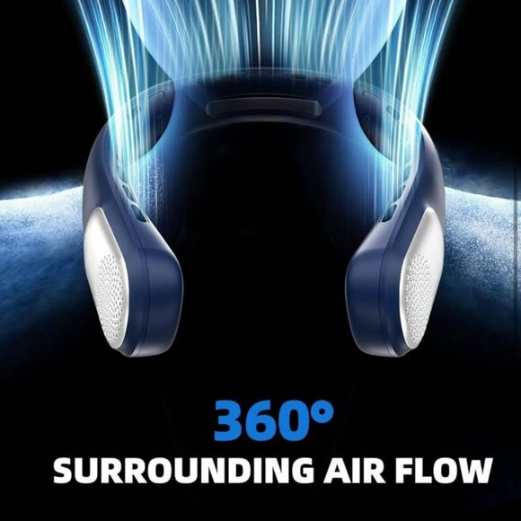 NEW 360° Rechargeable Cooling Bladeless Personal Fan with LED Display, 4000 mAh - Picture 2 of 7